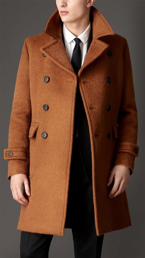 mens burberry coat ebay|burberry men's wool overcoat.